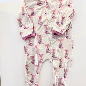Magnetic Me Pink Fox Print Kids Footie